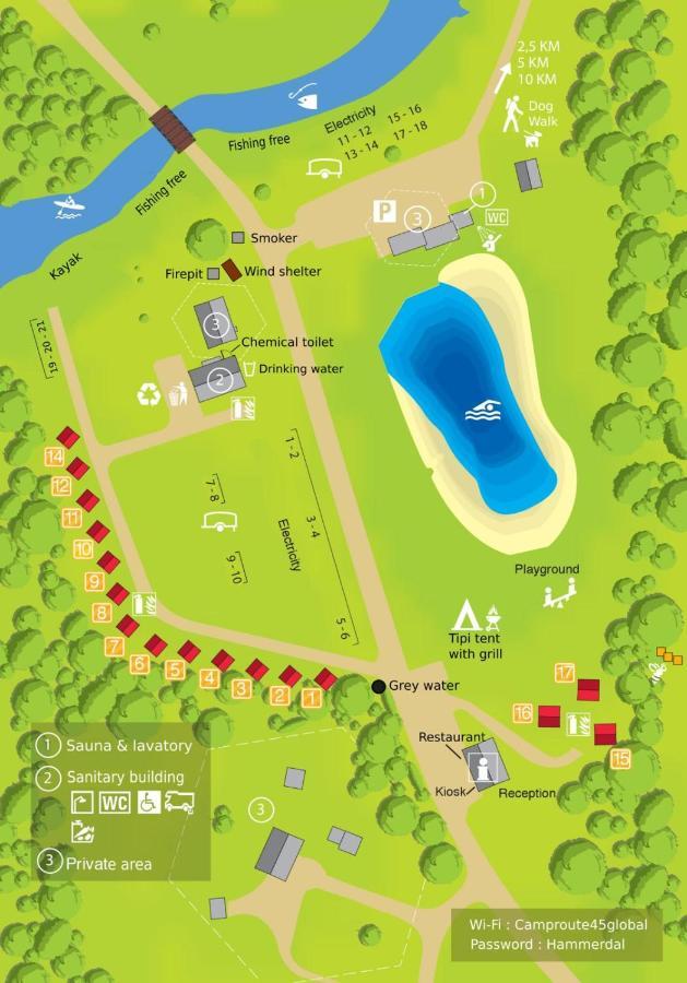 Camp Route 45 Hotel Hammerdal Ngoại thất bức ảnh